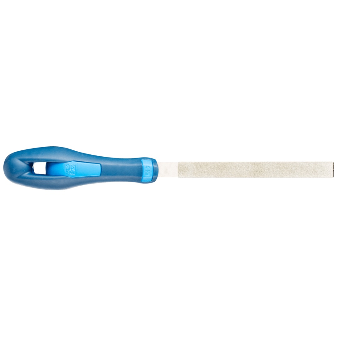 PFERD TOOLS Diamant-Werkstattfeile flachstumpf 125 mm D126 (mittel) für harte Werkstoffe