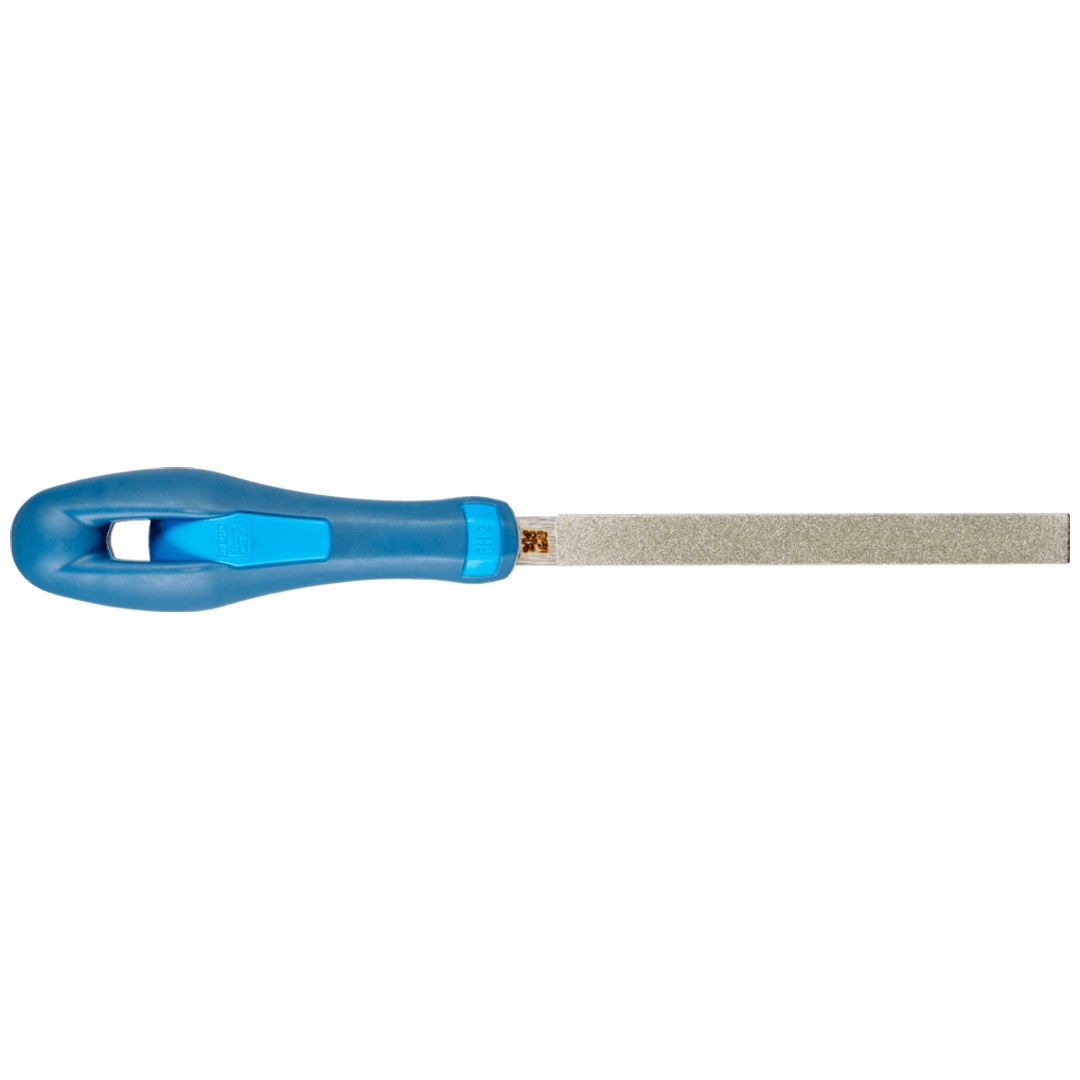PFERD TOOLS Diamant-Werkstattfeile flachstumpf 125 mm D151 (mittel) für harte Werkstoffe