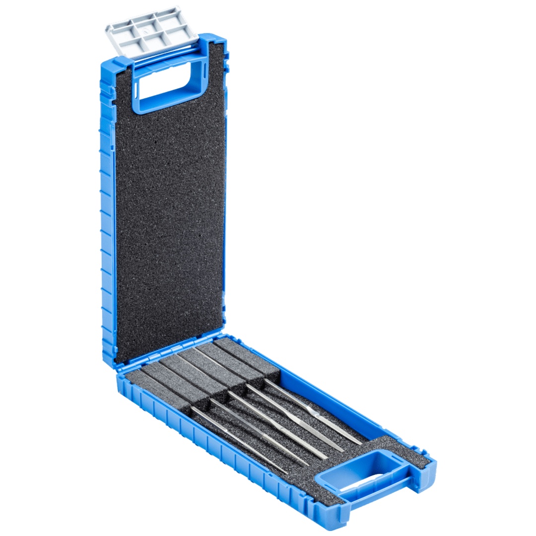 PFERD TOOLS Diamant-Hemmungsfeilen-Set 5-tlg. 140mm D46 (fein) für kl. Geometrien harter Werkstoffe