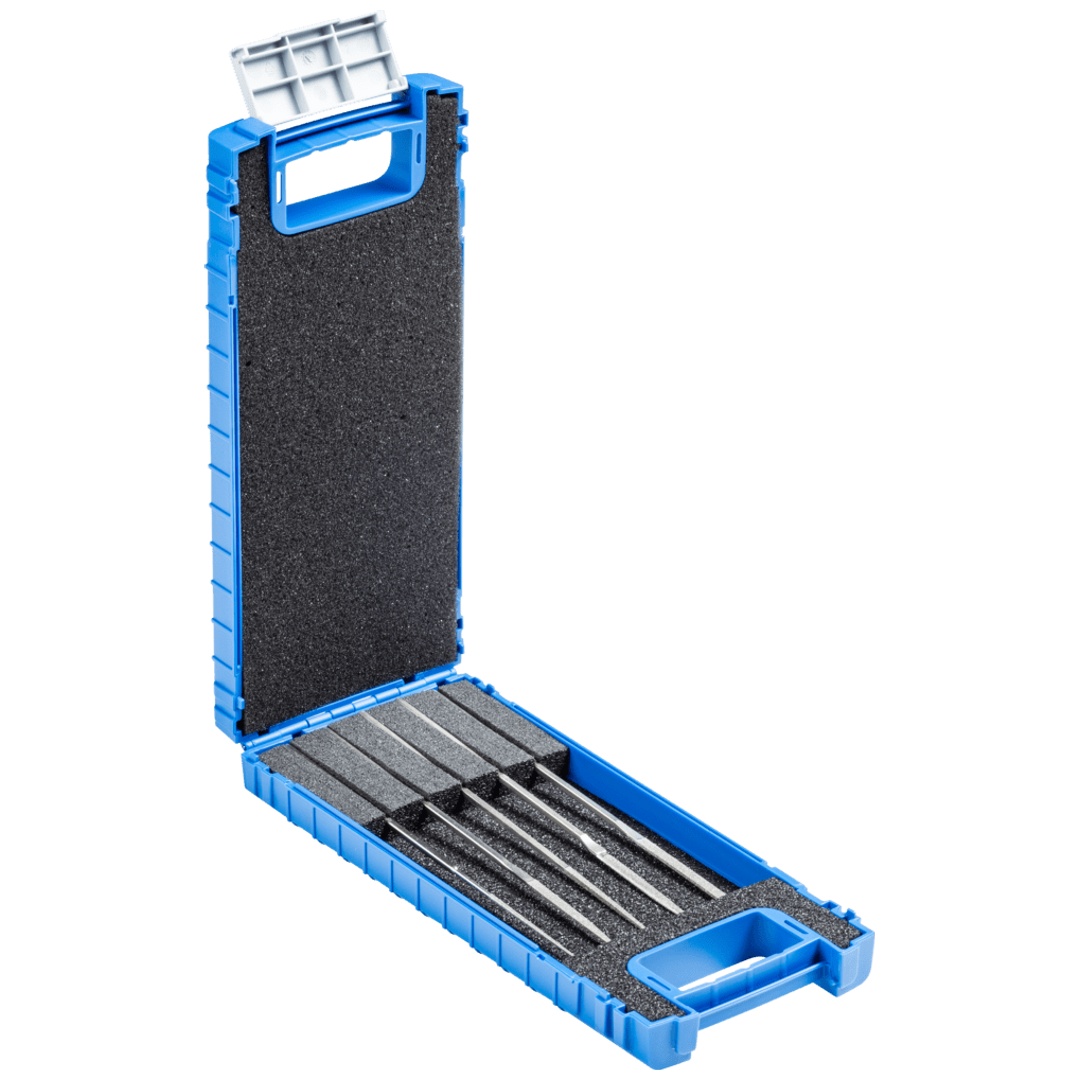 PFERD TOOLS Diamant-Hemmungsfeilen-Set 5-tlg. 140mm D91 (fein) für kl. Geometrien harter Werkstoffe