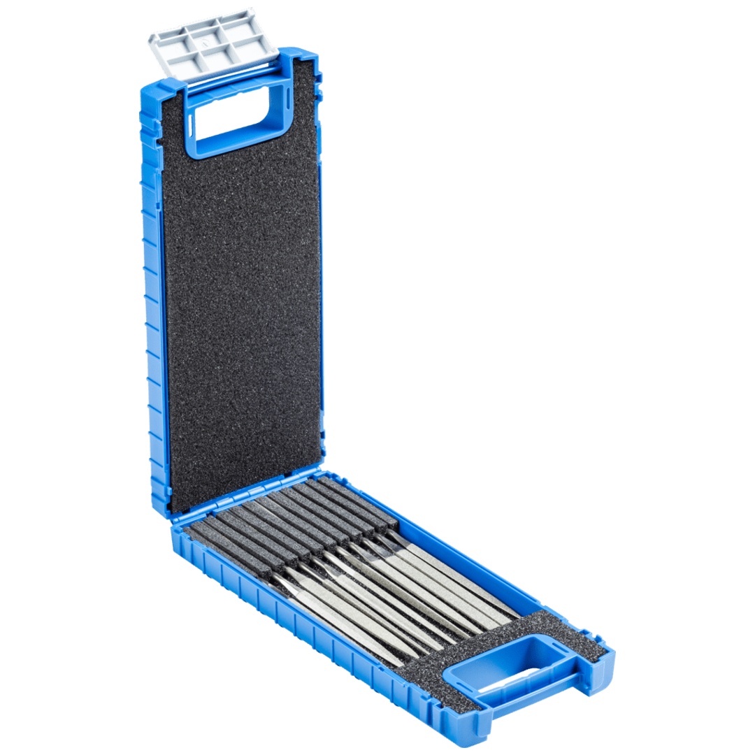 PFERD TOOLS Diamant-Nadelfeilen-Set 11-tlg. 140mm D91 (fein) für harte Werkstoffe