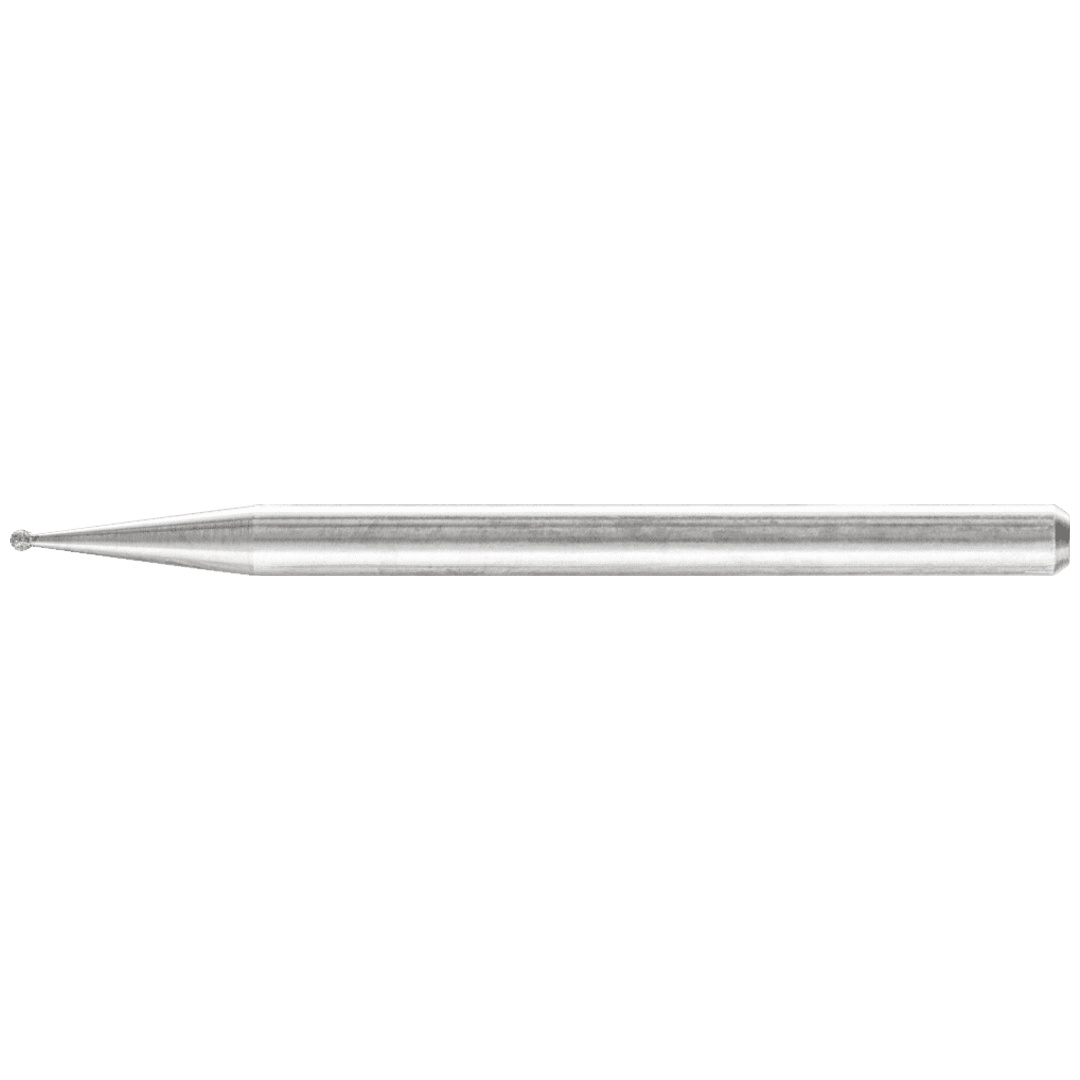 PFERD TOOLS Diamant-Schleifstift Kugel Ø1,0mm Schaft-Ø3 mm D91 (fein) zum Gravieren und Entgraten