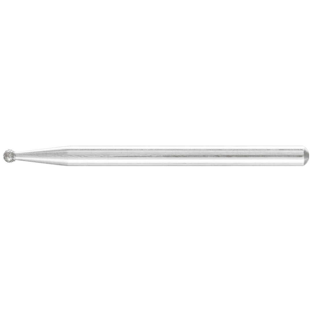PFERD TOOLS Diamant-Schleifstift Kugel Ø2,0mm Schaft-Ø3 mm D126 (mittel) zum Gravieren und Entgraten
