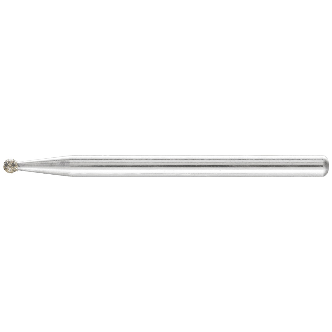 PFERD TOOLS Diamant-Schleifstift Kugel Ø2,0mm Schaft-Ø3 mm D181 (grob) zum Gravieren und Entgraten