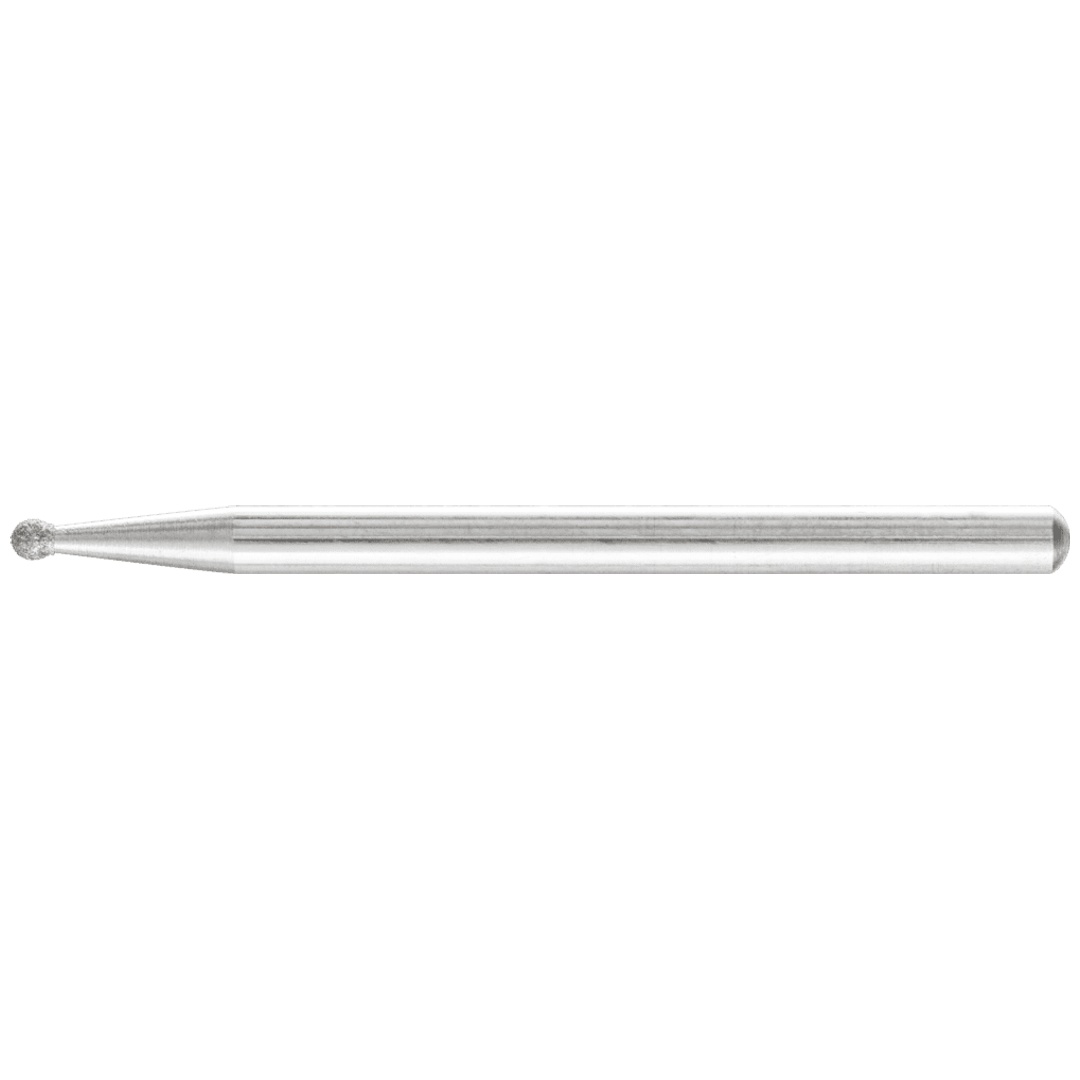 PFERD TOOLS Diamant-Schleifstift Kugel Ø2,0mm Schaft-Ø3 mm D64 (fein) zum Gravieren und Entgraten
