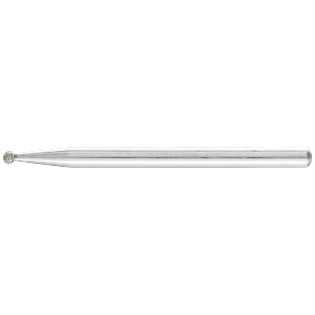 PFERD TOOLS Diamant-Schleifstift Kugel Ø2,0mm Schaft-Ø3 mm D91 (fein) zum Gravieren und Entgraten