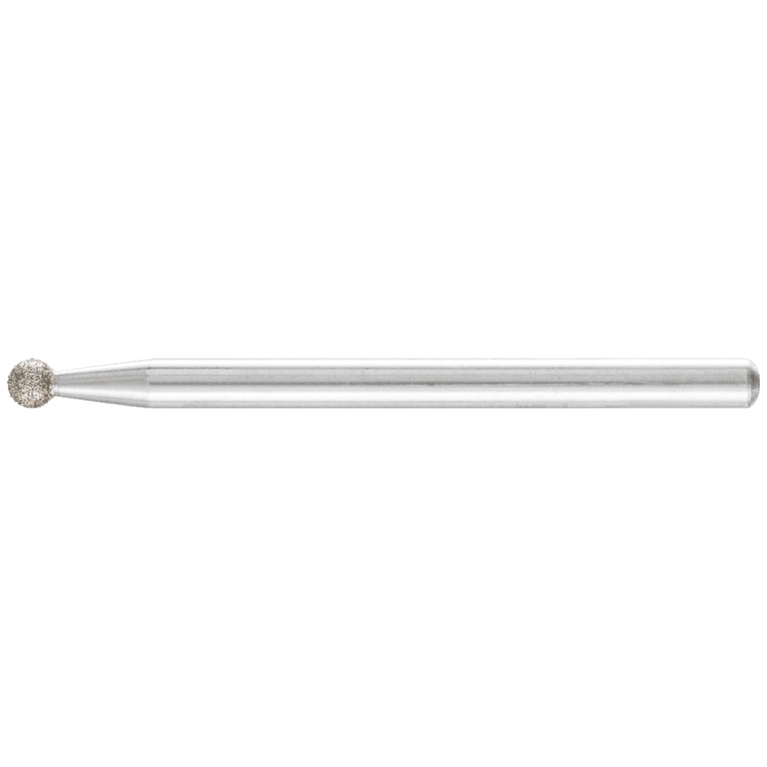 PFERD TOOLS Diamant-Schleifstift Kugel Ø3,0mm Schaft-Ø3 mm D126 (mittel) zum Gravieren und Entgraten