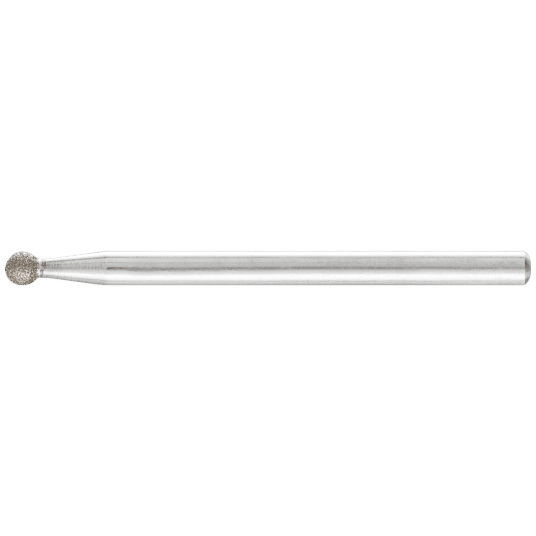 PFERD TOOLS Diamant-Schleifstift Kugel Ø3,0mm Schaft-Ø3 mm D91 (fein) zum Gravieren und Entgraten