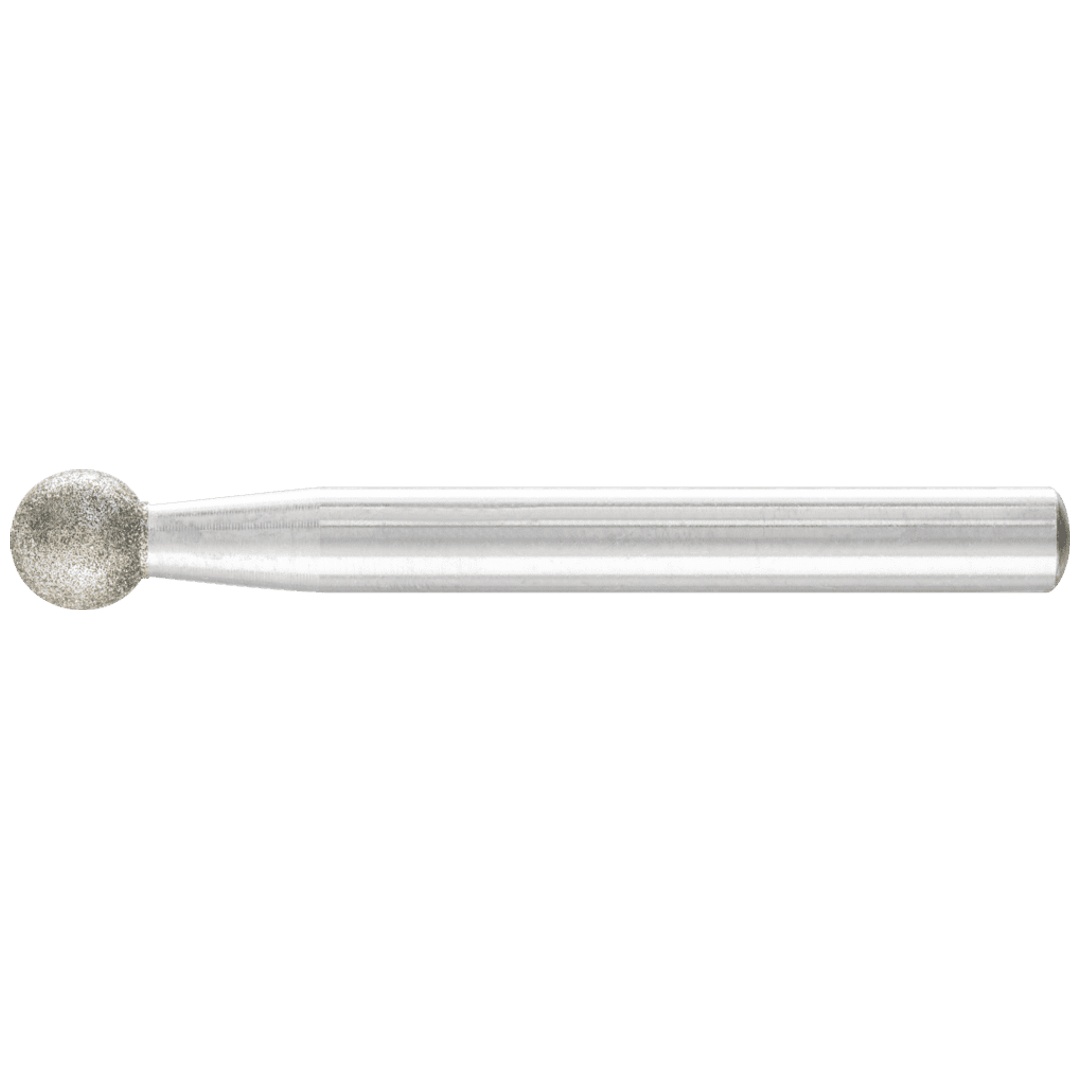 PFERD TOOLS Diamant-Schleifstift Kugel Ø8,0mm Schaft-Ø6 mm D126 (mittel) zum Gravieren und Entgraten