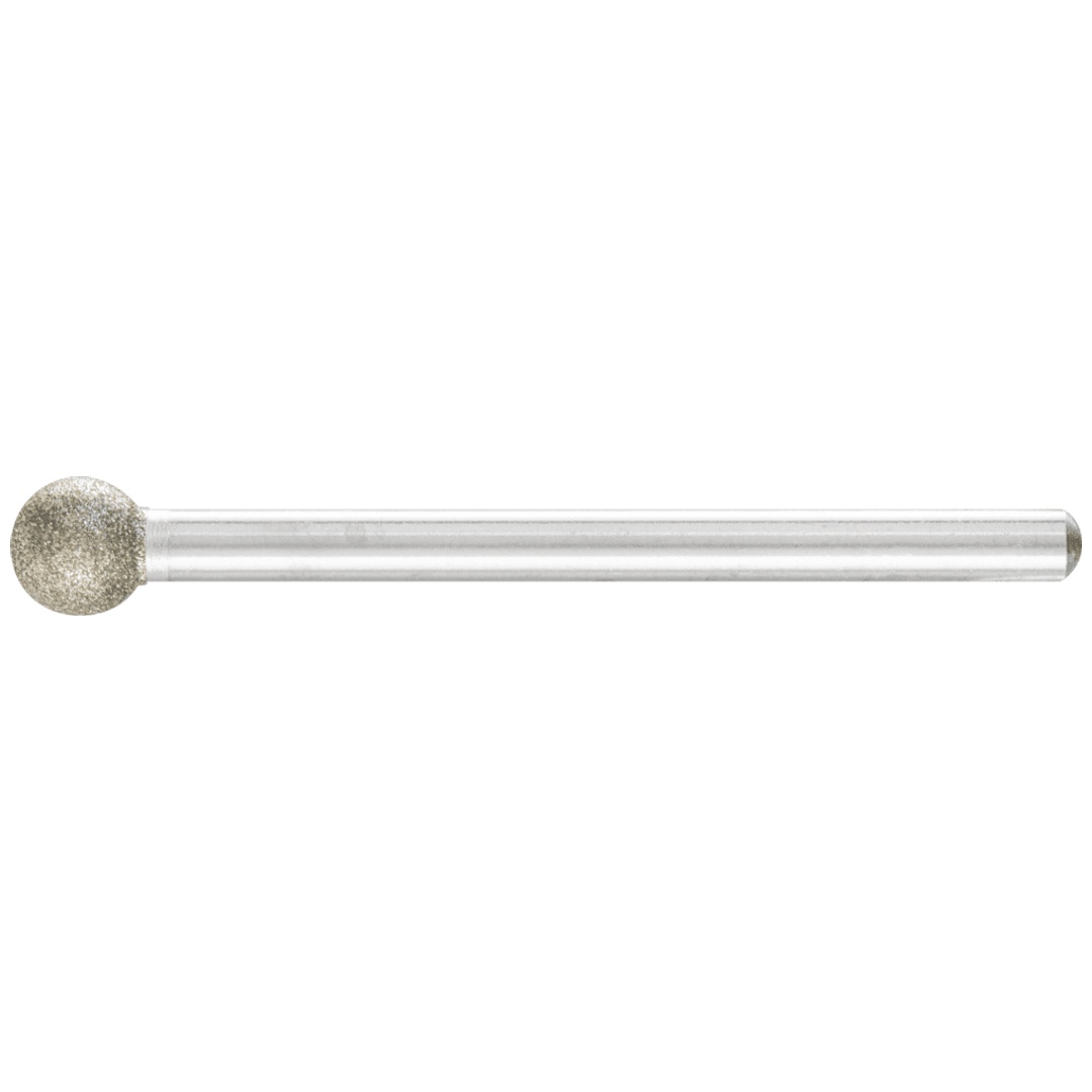 PFERD TOOLS Diamant-Schleifstift Kugel Ø6,0mm Schaft-Ø3 mm D91 (fein) zum Gravieren und Entgraten