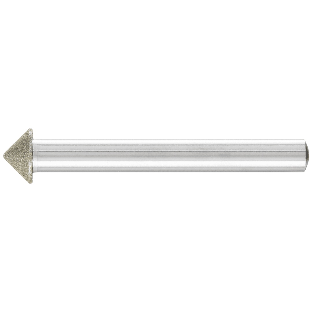 PFERD TOOLS Dia.-Schleifst. Spitzkegel Ø10x90° SchaftØ6 mm D126 (mit.) zum Anfasen/Entgraten/Senken