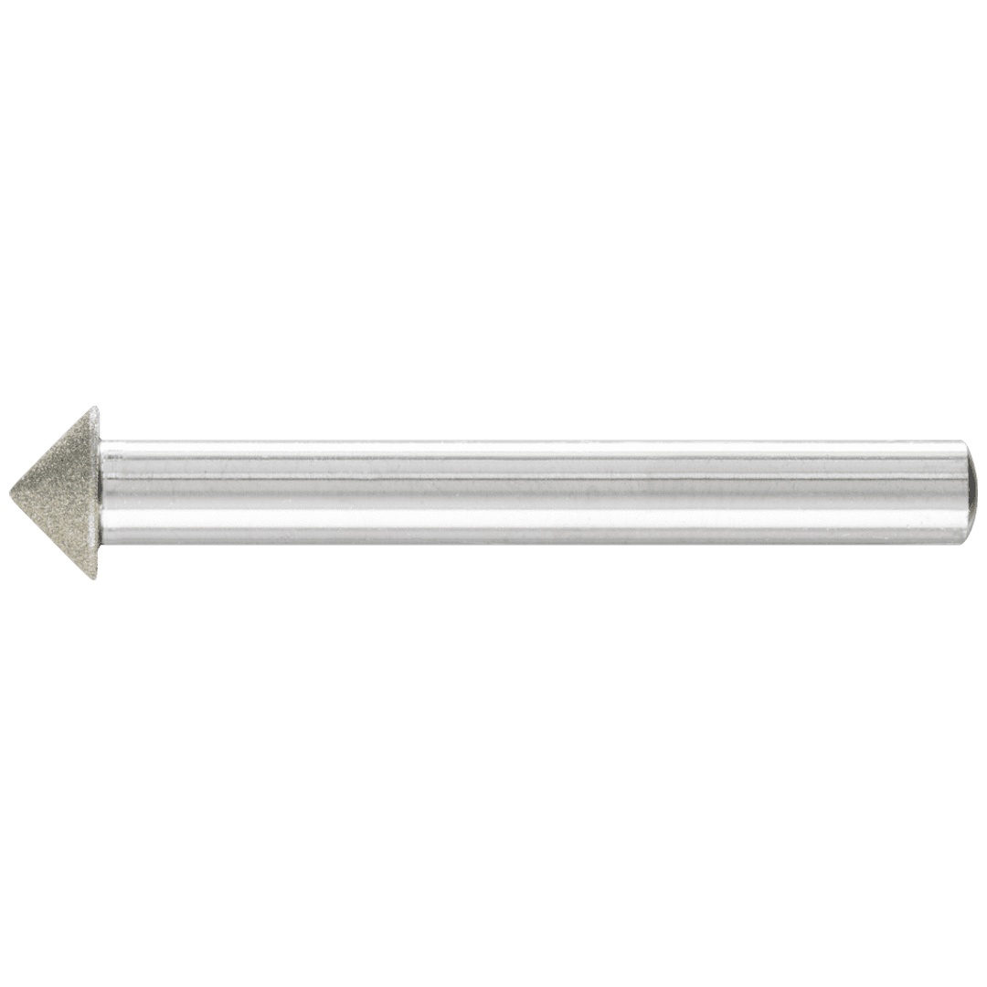 PFERD TOOLS Diamant-Schleifstift Spitzkegel Ø10x90° SchaftØ6 mm D64 (fein) zum Anfasen/Entgraten/Senken