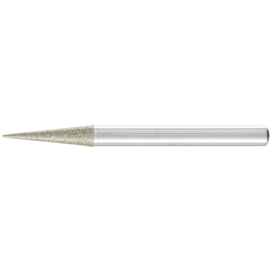 PFERD TOOLS Diamant-Schleifstift Spitzkegel Ø6x12° SchaftØ6 mm D126 (mit.) zum Anfasen/Entgraten/Senken
