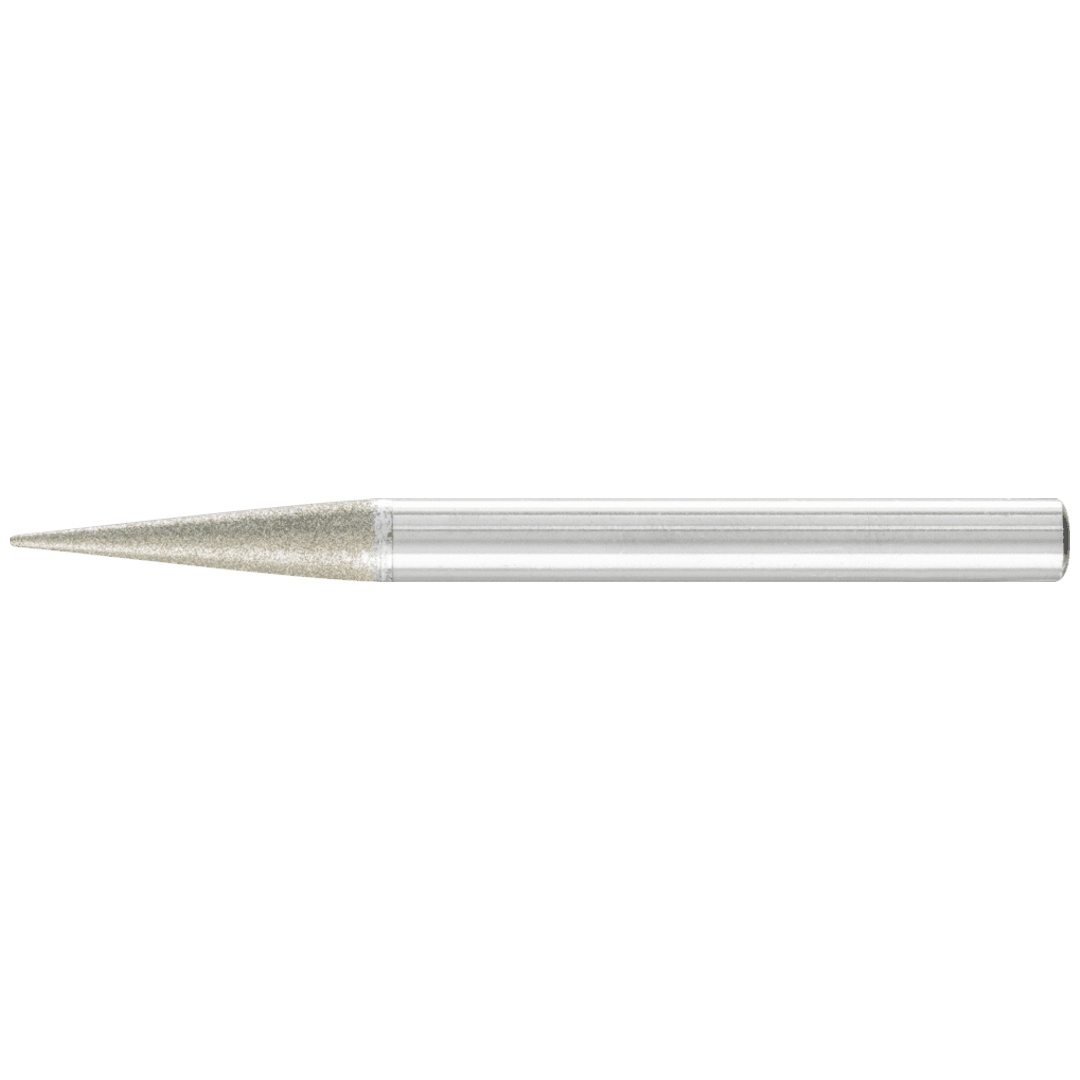 PFERD TOOLS Diamant-Schleifstift Spitzkegel Ø6x12° SchaftØ6 mm D64 (fein) zum Anfasen/Entgraten/Senken