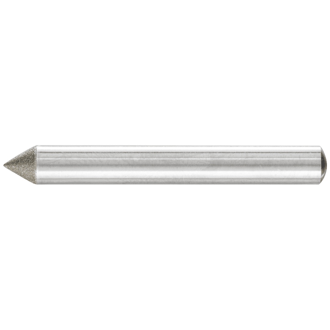PFERD TOOLS Diamant-Schleifstift Spitzkegel Ø6x60° SchaftØ6 mm D64 (fein) zum Anfasen/Entgraten/Senken
