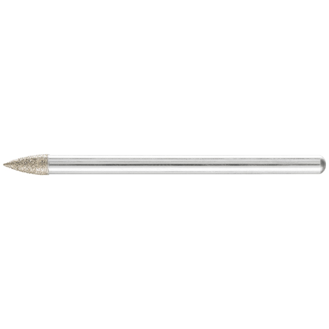 PFERD TOOLS Dia.-Schleifst. Spitzbog. Ø3x7 mm SchaftØ3 mm D126 (mit.) z. Gravur/Schleifen kl. Öffnungen