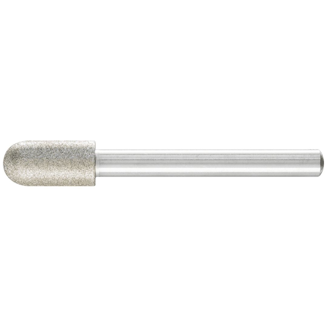 PFERD TOOLS Diamant-Schleifstift Walzenrund Ø10,0mm Schaft-Ø6 mm D126 (mit.) ideal für den Handeinsatz