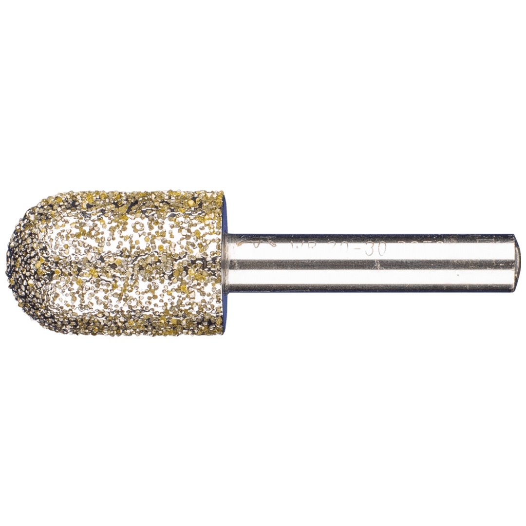 PFERD TOOLS Diamant-Schleifstift Walzenrund 20x30x8 mm D852 zum Schleifen von Grau-und Sphäroguss