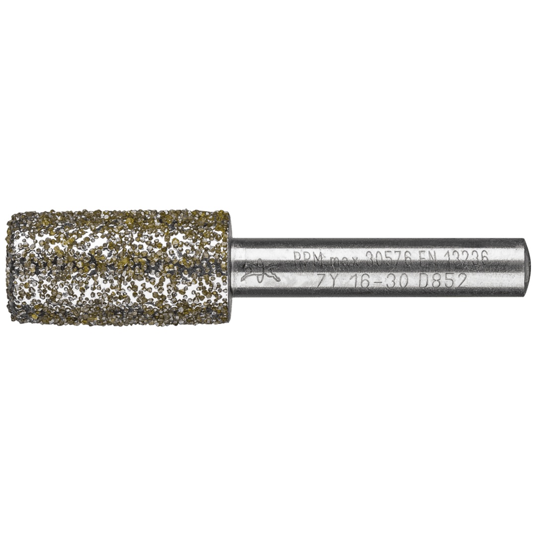 PFERD TOOLS Diamant-Schleifstift Zyl. Ø16,0mm SchaftØ8 mm D852 (sehr grob) zum Ausschleifen von Nuten
