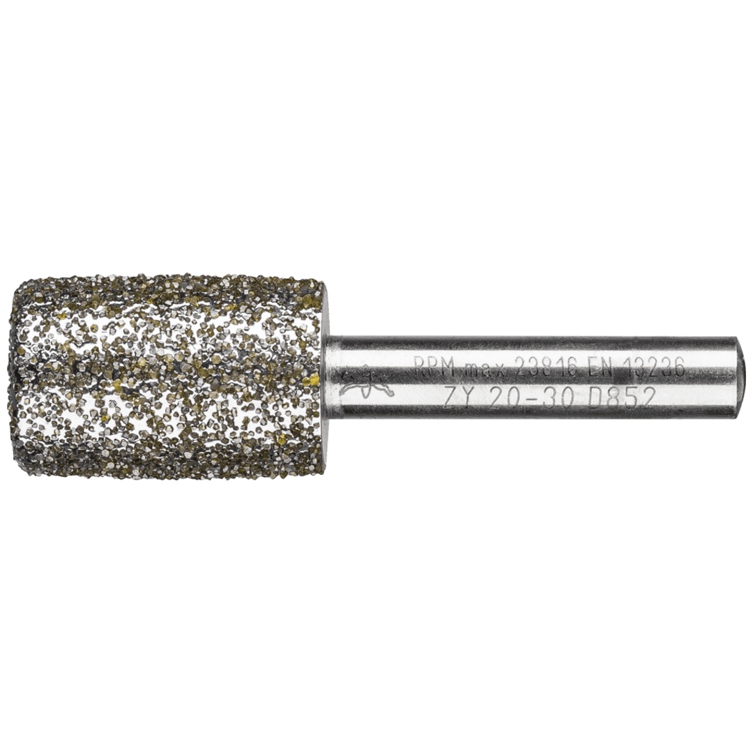 PFERD TOOLS Diamant-Schleifstift Zyl. Ø20,0mm SchaftØ8 mm D852 (sehr grob) zum Ausschleifen von Nuten