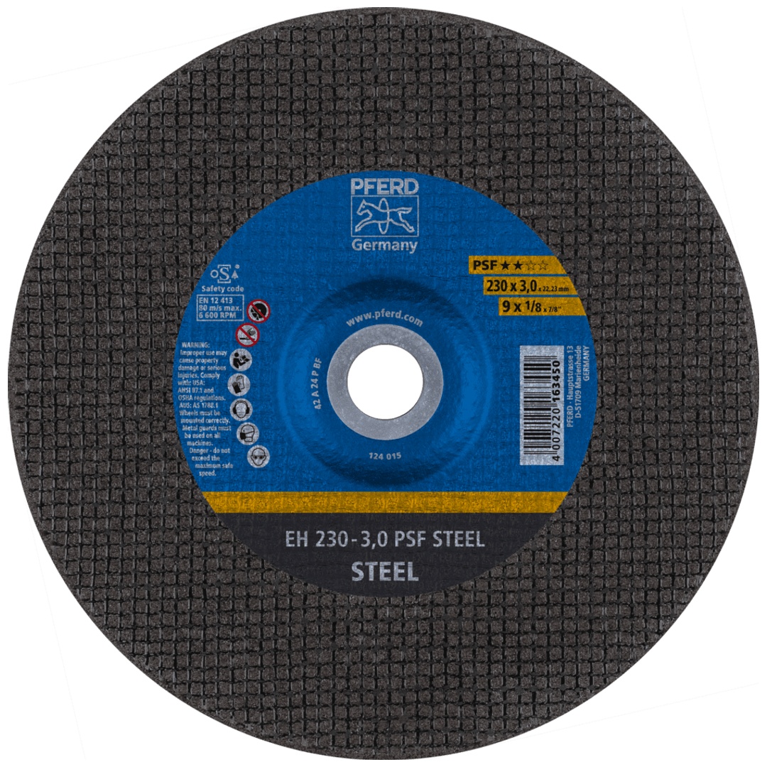 PFERD TOOLS Trennscheibe EH 230x3,0x22,23 mm gekröpft Universallinie PSF STEEL für Stahl