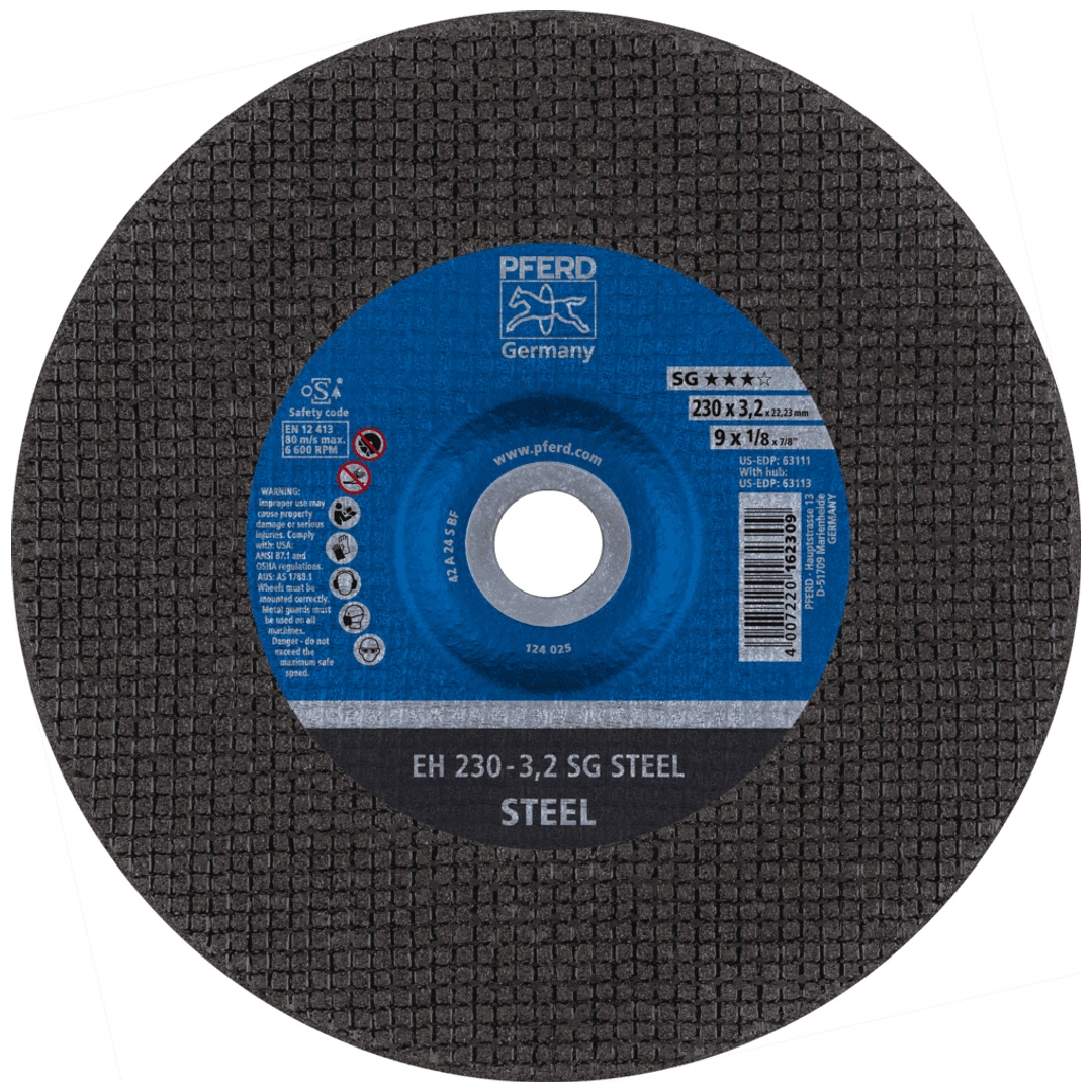 PFERD TOOLS Trennscheibe EH 230x3,2x22,23 mm gekröpft Leistungslinie SG STEEL für Stahl