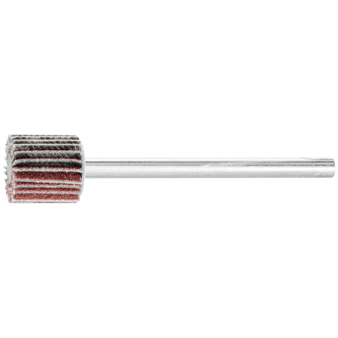 PFERD TOOLS Korund Fächerschleifer F Ø 10x10mm Schaft-Ø 3 mm A150 für Feinschliff und Finish