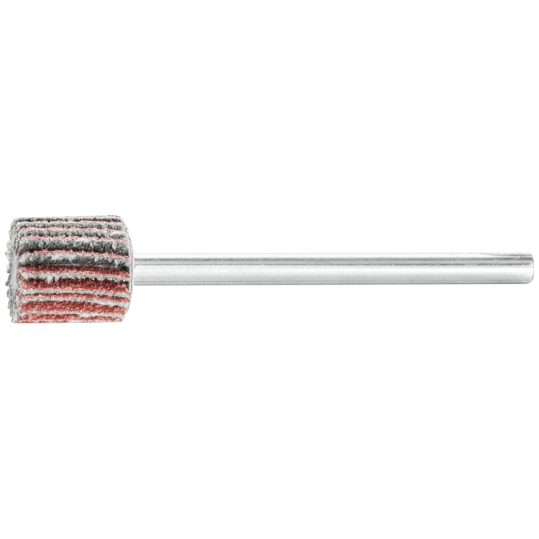 PFERD TOOLS Korund Fächerschleifer F Ø 10x10mm Schaft-Ø 3 mm A80 für Feinschliff und Finish