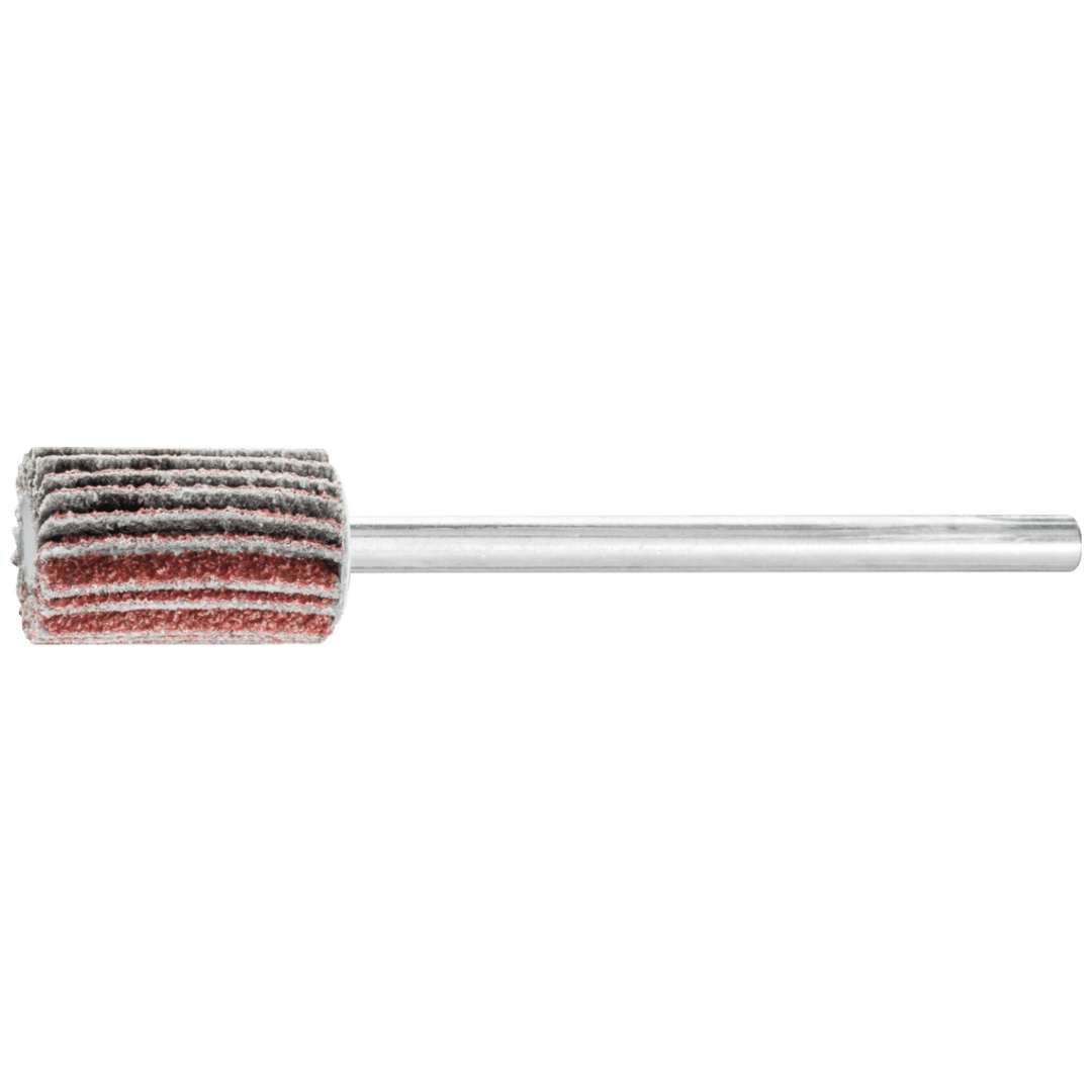 PFERD TOOLS Korund Fächerschleifer F Ø 10x15 mm Schaft-Ø 3 mm A80 für Feinschliff und Finish