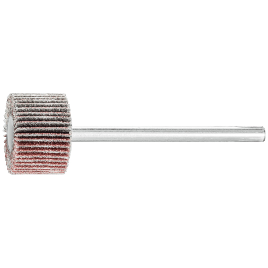 PFERD TOOLS Korund Fächerschleifer F Ø 15x10mm Schaft-Ø 3 mm A180 für Feinschliff und Finish