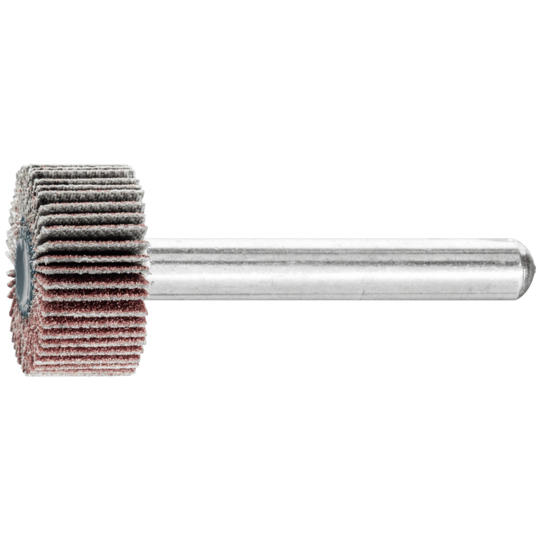 PFERD TOOLS Korund Fächerschleifer F Ø 20x10mm Schaft-Ø 6 mm A150 für Feinschliff und Finish