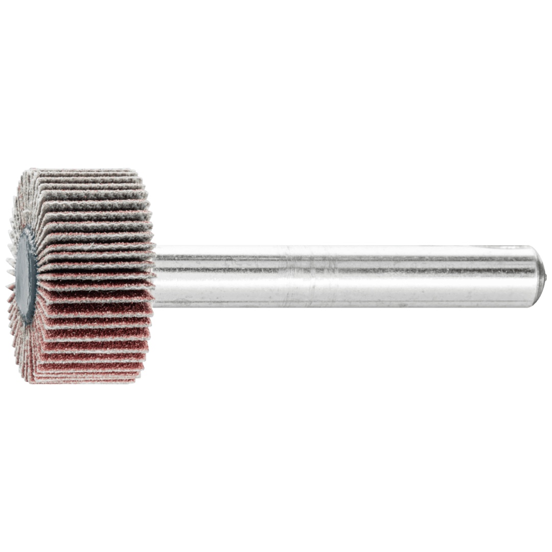 PFERD TOOLS Korund Fächerschleifer F Ø 20x10mm Schaft-Ø 6 mm A180 für Feinschliff und Finish