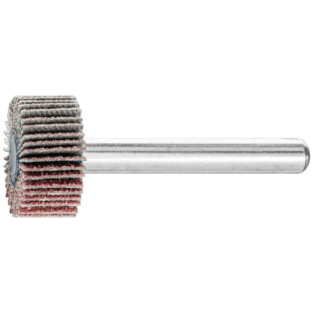 PFERD TOOLS Korund Fächerschleifer F Ø 20x10mm Schaft-Ø 6 mm A80 für Feinschliff und Finish