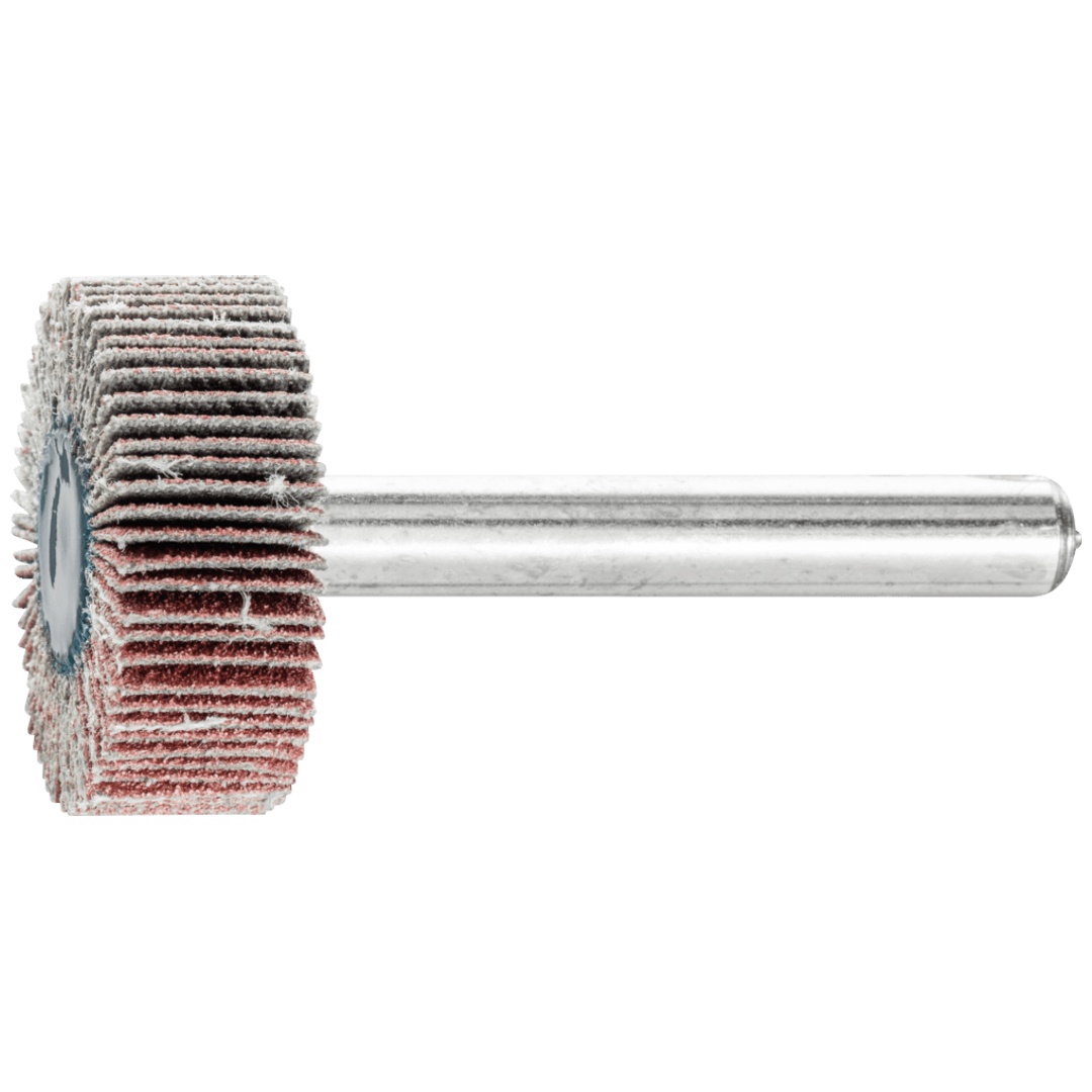 PFERD TOOLS Korund Fächerschleifer F Ø 25x10mm Schaft-Ø 6 mm A120 für Feinschliff und Finish