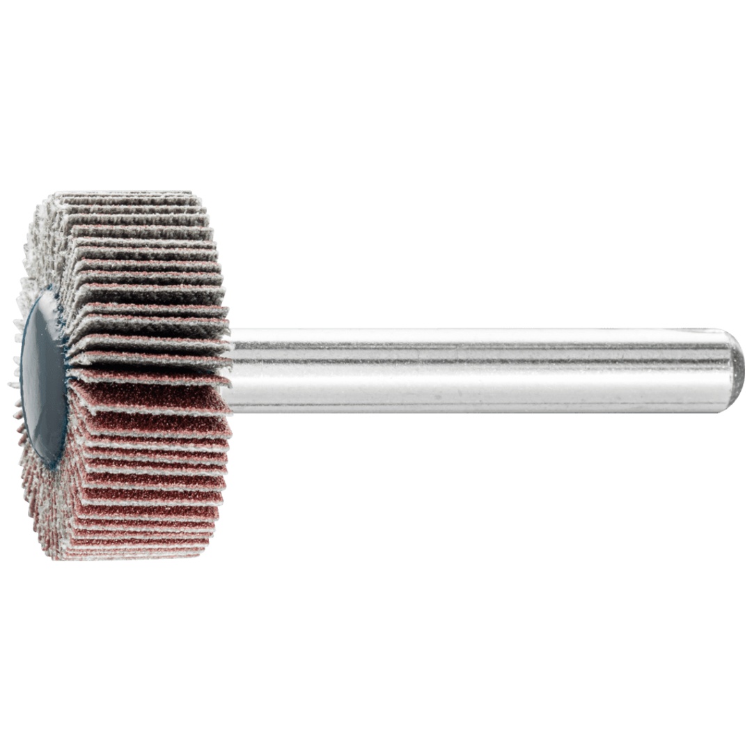 PFERD TOOLS Korund Fächerschleifer F Ø 25x10mm Schaft-Ø 6 mm A180 für Feinschliff und Finish