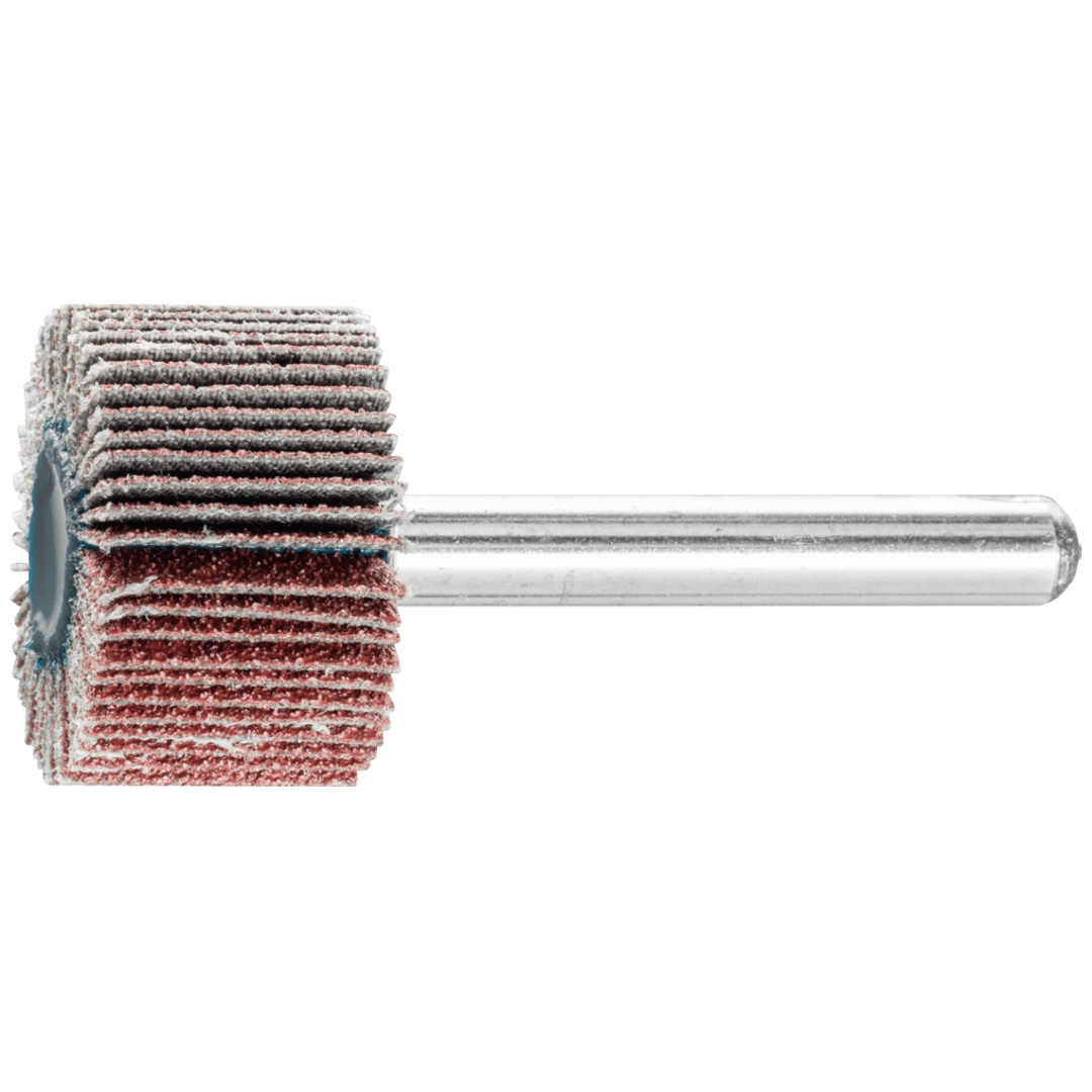 PFERD TOOLS Korund Fächerschleifer F Ø 25x15 mm Schaft-Ø 6 mm A80 für Feinschliff und Finish
