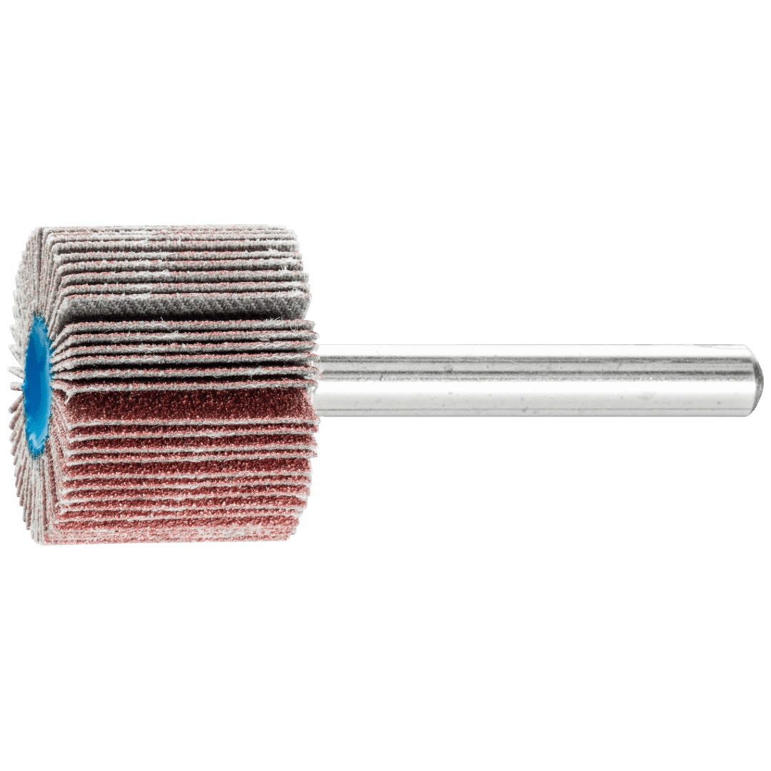 PFERD TOOLS Korund Fächerschleifer F Ø 25x20mm Schaft-Ø 6 mm A120 für Feinschliff und Finish