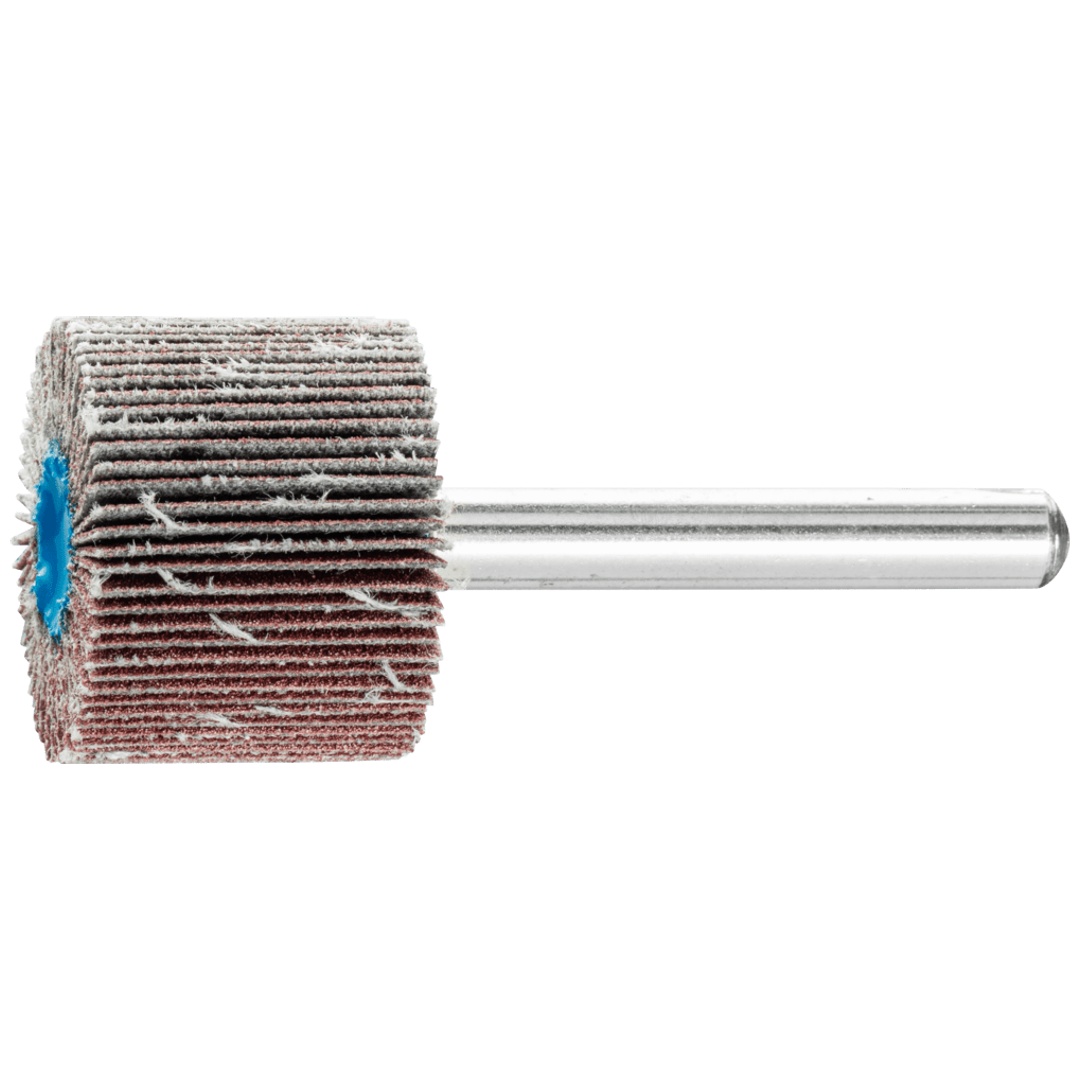 PFERD TOOLS Korund Fächerschleifer F Ø 25x20mm Schaft-Ø 6 mm A180 für Feinschliff und Finish