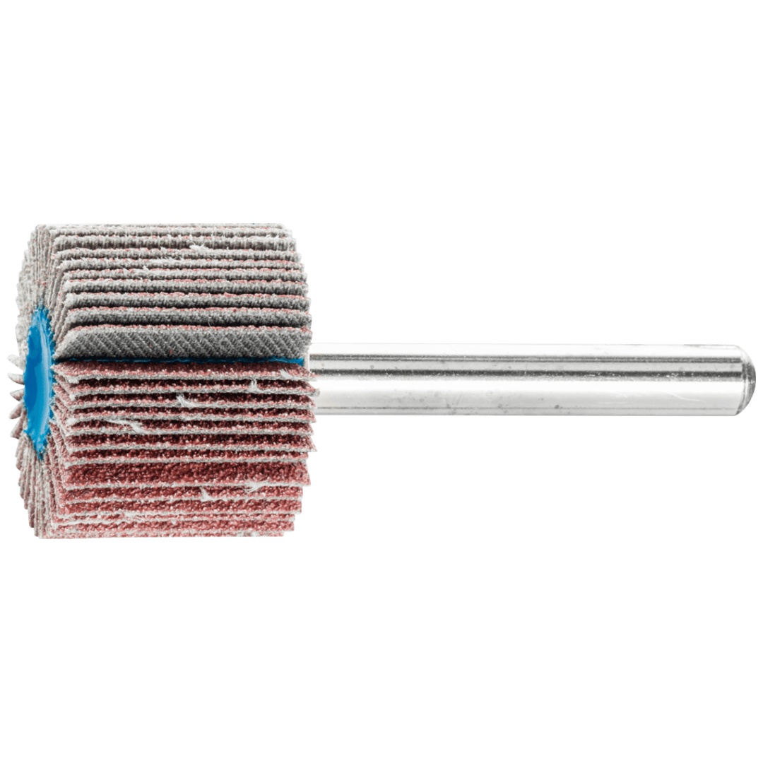 PFERD TOOLS Korund Fächerschleifer F Ø 25x20mm Schaft-Ø 6 mm A80 für Feinschliff und Finish