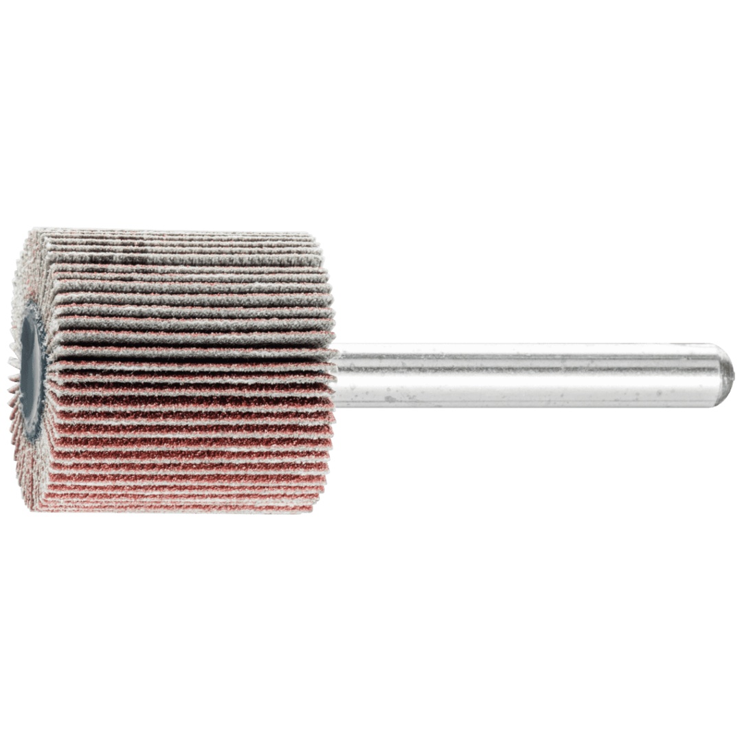 PFERD TOOLS Korund Fächerschleifer F Ø 25x25 mm Schaft-Ø 6 mm A120 für Feinschliff und Finish