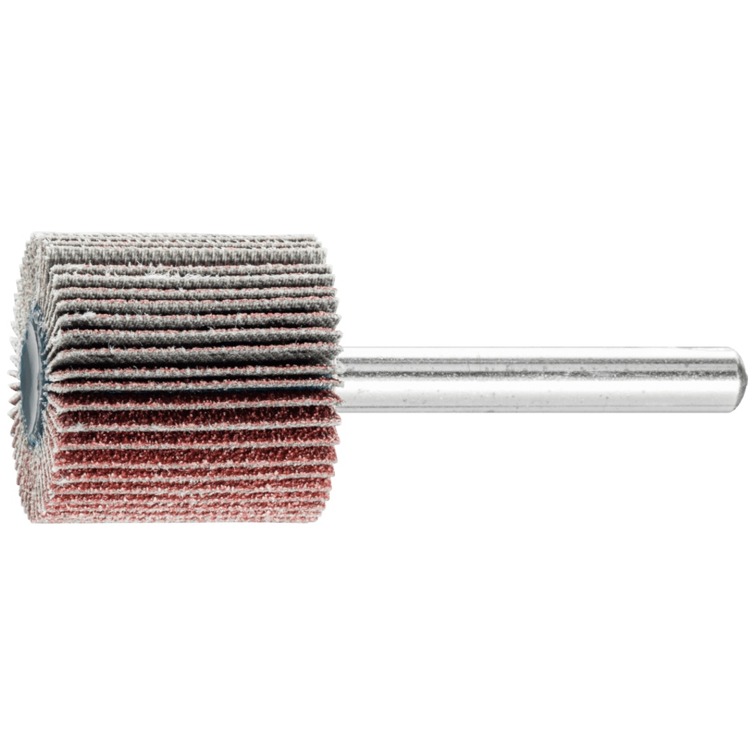 PFERD TOOLS Korund Fächerschleifer F Ø 25x25 mm Schaft-Ø 6 mm A80 für Feinschliff und Finish