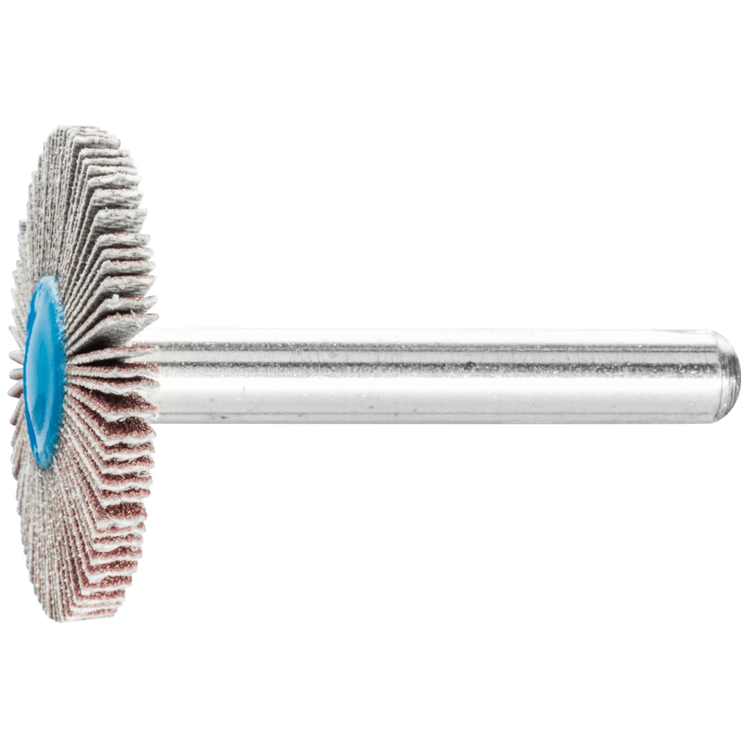 PFERD TOOLS Korund Fächerschleifer F Ø 30x3 mm Schaft-Ø 6 mm A180 für Feinschliff und Finish