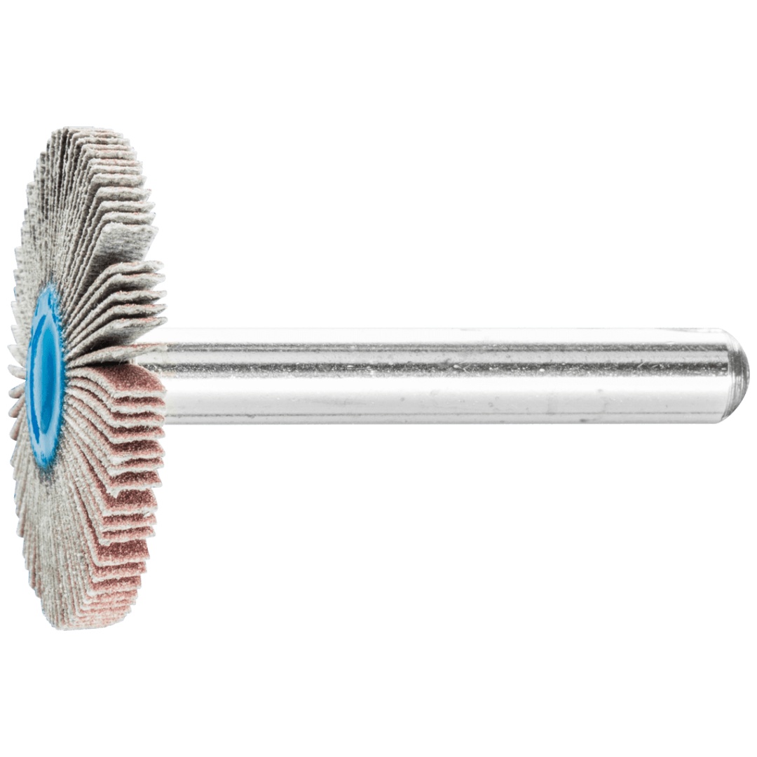 PFERD TOOLS Korund Fächerschleifer F Ø 30x3 mm Schaft-Ø 6 mm A320 für Feinschliff und Finish