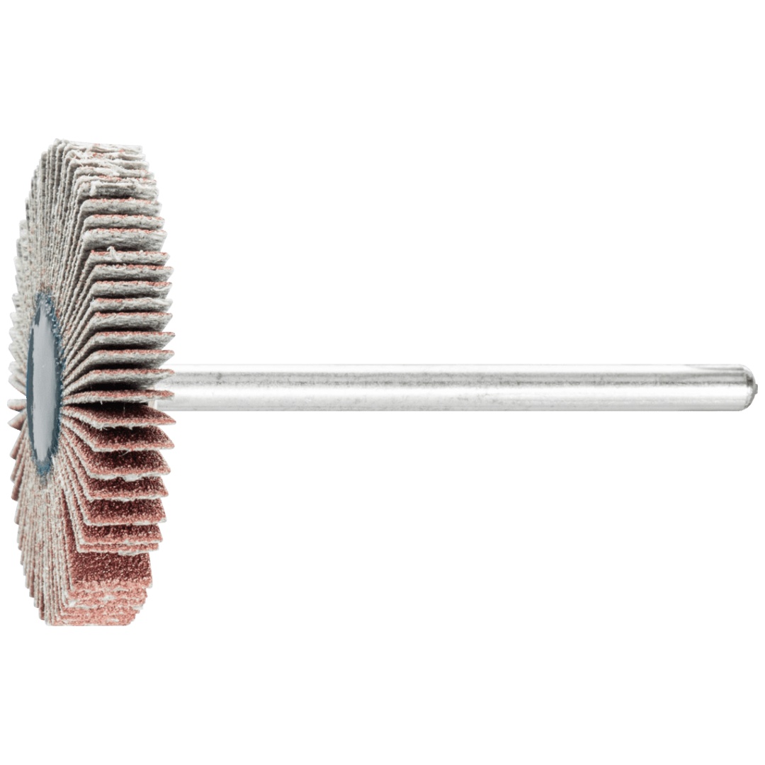 PFERD TOOLS Korund Fächerschleifer F Ø 30x5 mm Schaft-Ø 3 mm A180 für Feinschliff und Finish