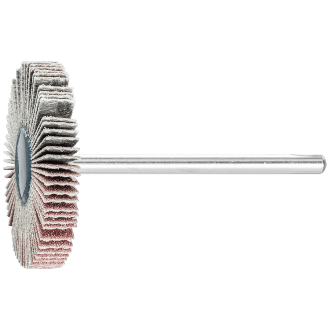 PFERD TOOLS Korund Fächerschleifer F Ø 30x5 mm Schaft-Ø 3 mm A240 für Feinschliff und Finish