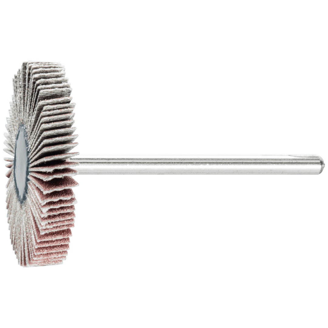 PFERD TOOLS Korund Fächerschleifer F Ø 30x5 mm Schaft-Ø 3 mm A320 für Feinschliff und Finish