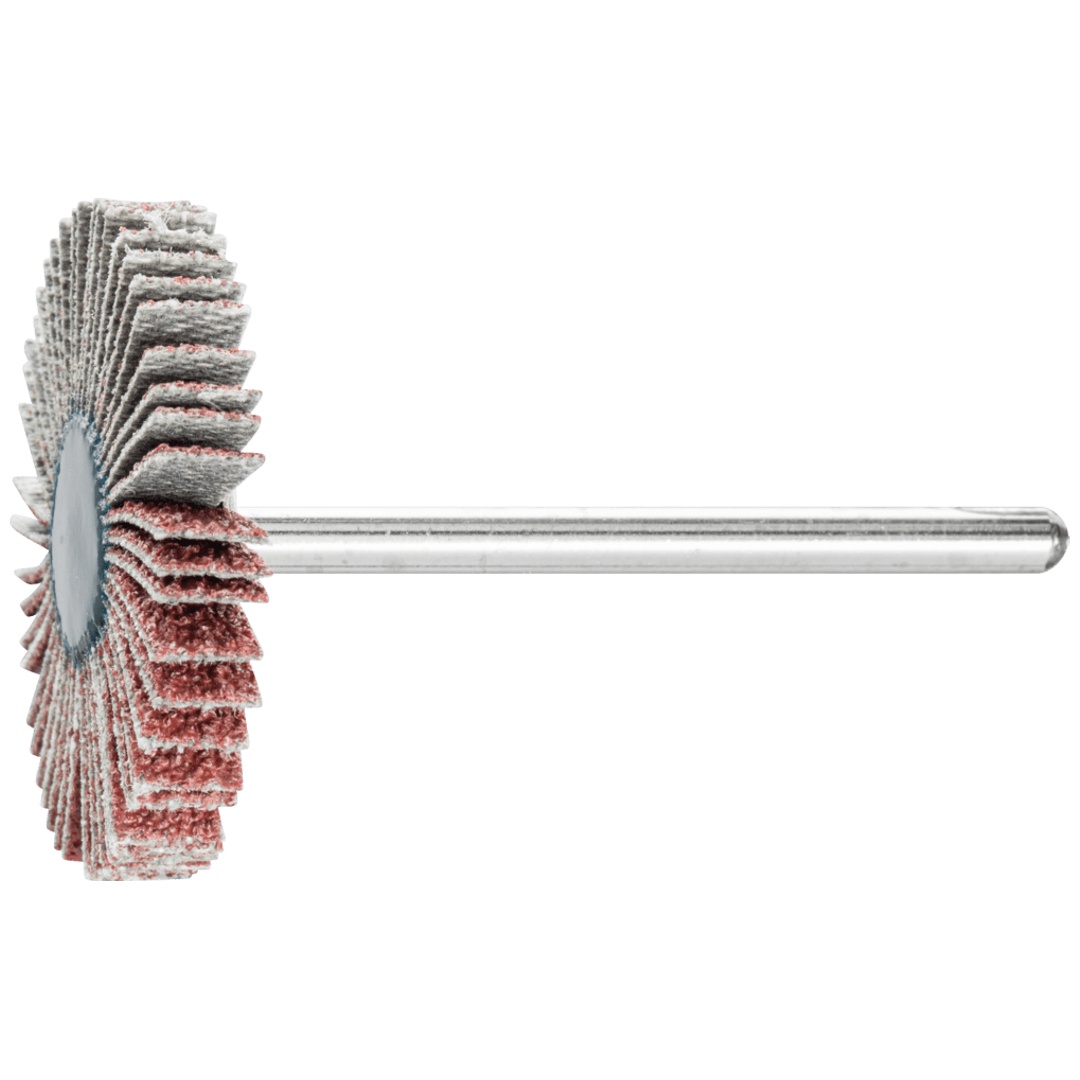 PFERD TOOLS Korund Fächerschleifer F Ø 30x5 mm Schaft-Ø 3 mm A60 für Feinschliff und Finish