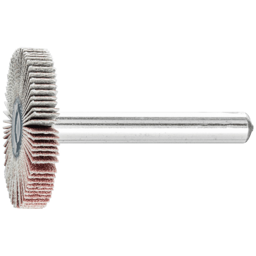 PFERD TOOLS Korund Fächerschleifer F Ø 30x5 mm Schaft-Ø 6 mm A240 für Feinschliff und Finish