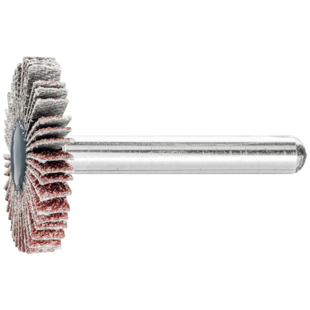 PFERD TOOLS Korund Fächerschleifer F Ø 30x5 mm Schaft-Ø 6 mm A60 für Feinschliff und Finish