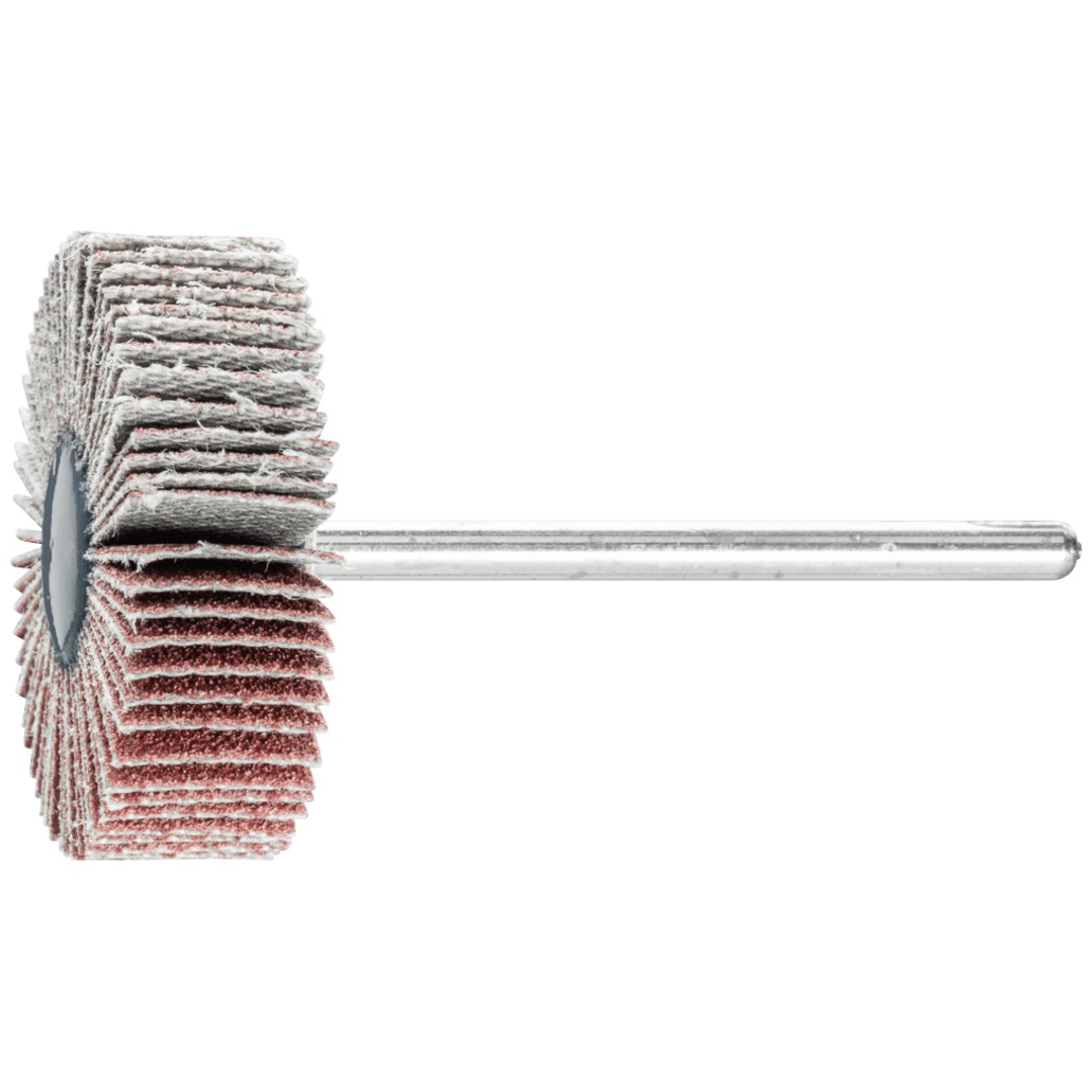 PFERD TOOLS Korund Fächerschleifer F Ø 30x10mm Schaft-Ø 3 mm A120 für Feinschliff und Finish
